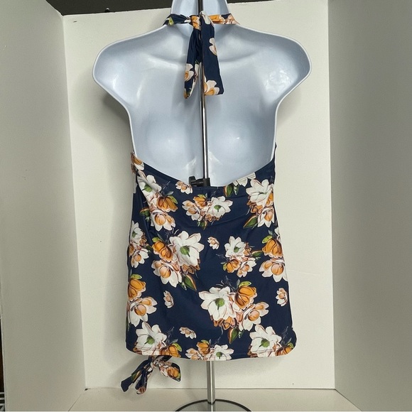 Savi Mom Maternity Tankini Floral Halter Sz M - Picture 2 of 7